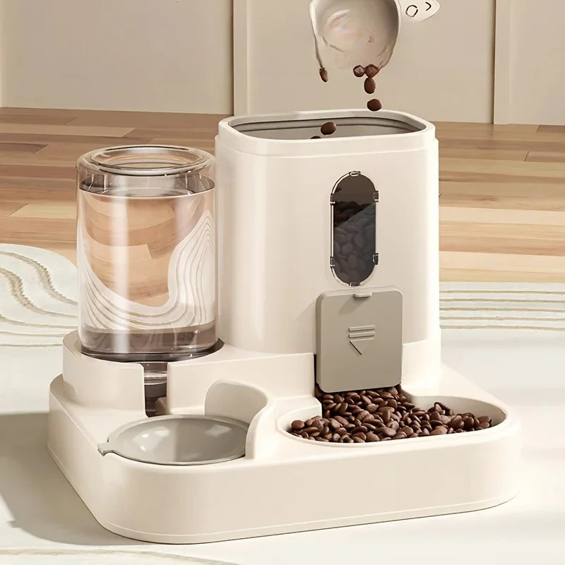 2 in 1 Dog and Cat Feeder with Water Dispenser