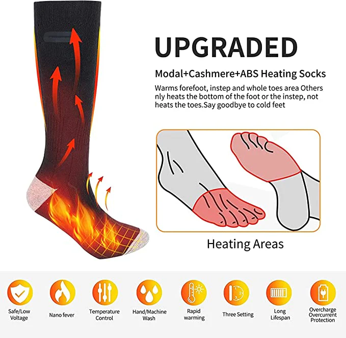 3 Pairs Of Unisex Heated Socks - Image 3
