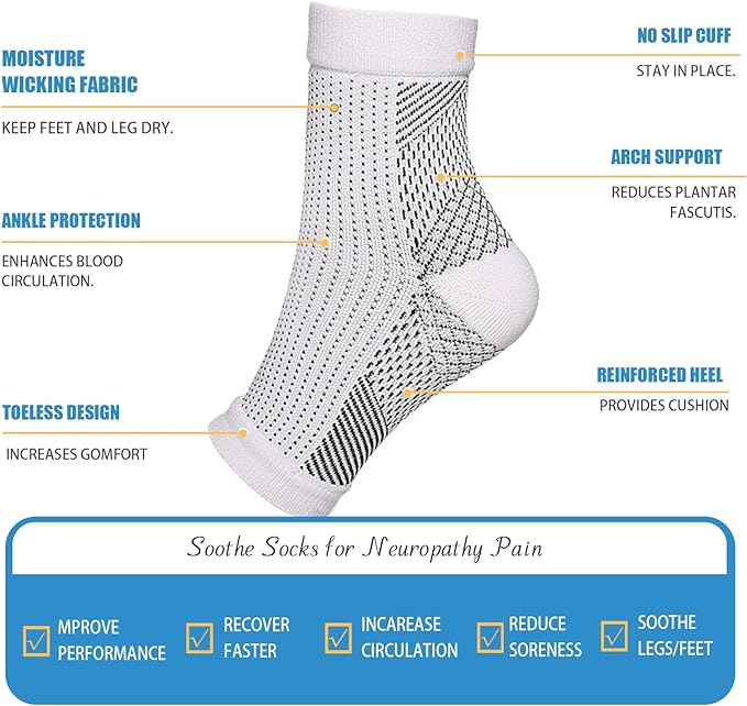 4 Pairs of Premium Therapy Socks For Men and Women - Image 2
