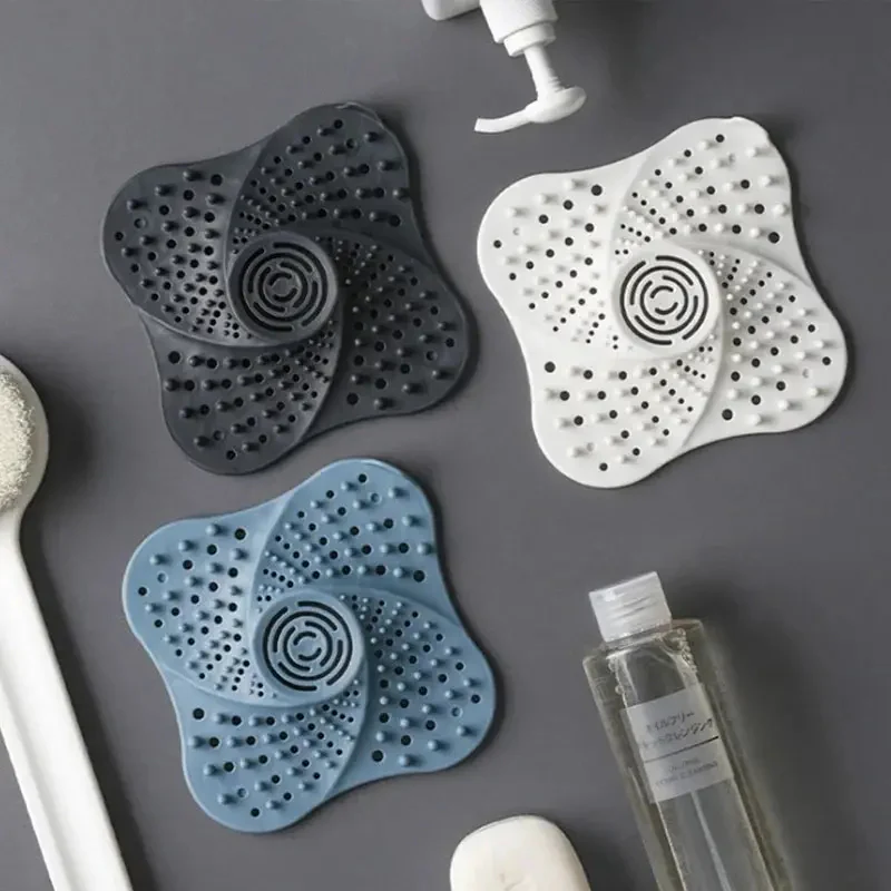 Anti Blocking Spiral Shower Drain Hair Catcher