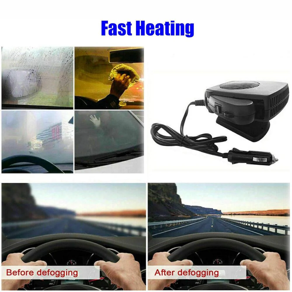 Car Heater 150W 300W 12V Ceramic Car Fan Heater - Image 4