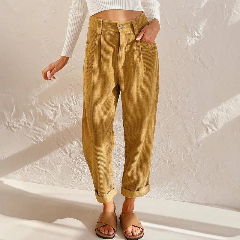 Casual Corduroy Pants For Women