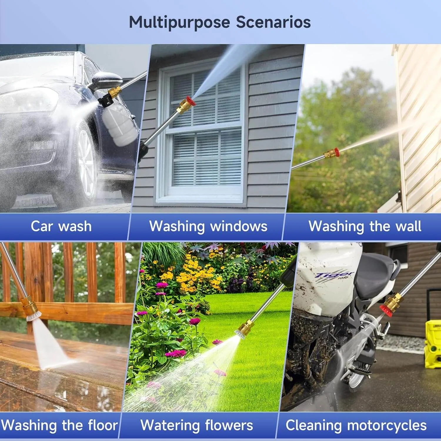 Cordless High Pressure Washer with 2 Batteries - Image 8