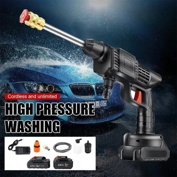 Cordless Portable High Pressure Spray Water Gun Set - Image 2