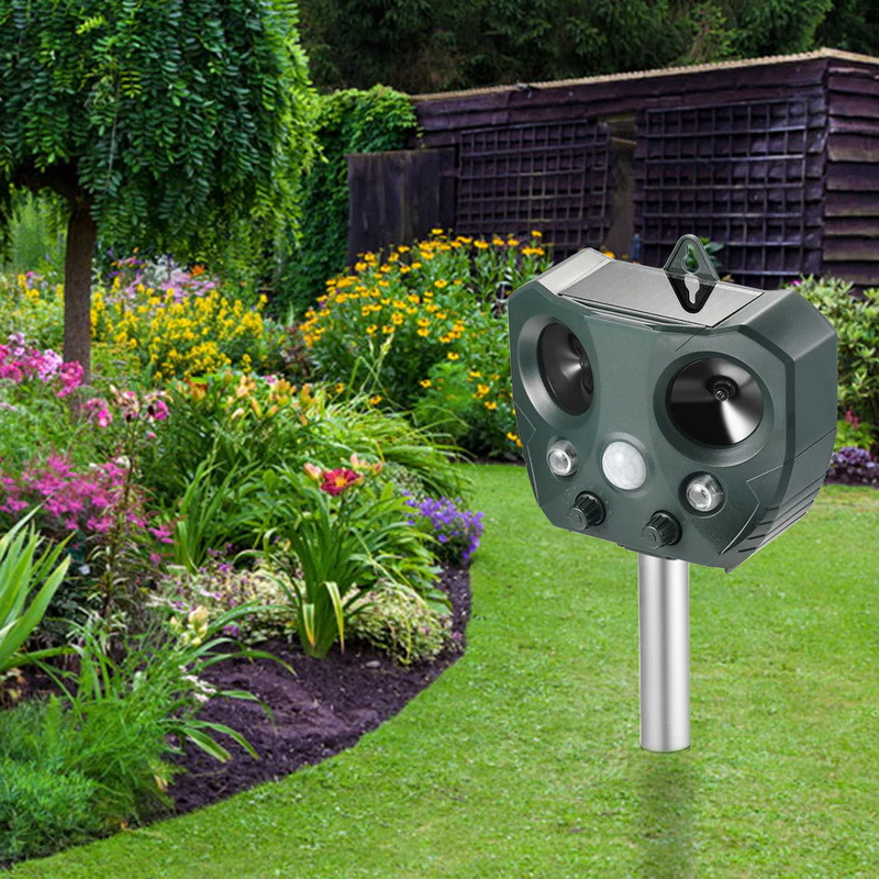 Solar Ultrasonic Animal Repeller