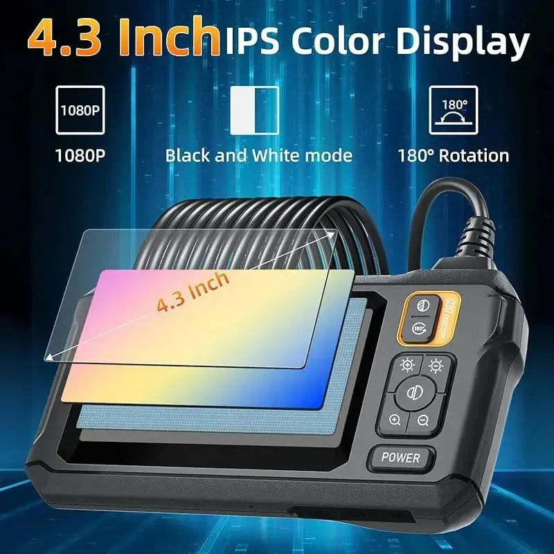 Industrial Endoscope Inspection Camera – 1080p Hd With 4.3-Inch Display Adjustable Lens - Image 6