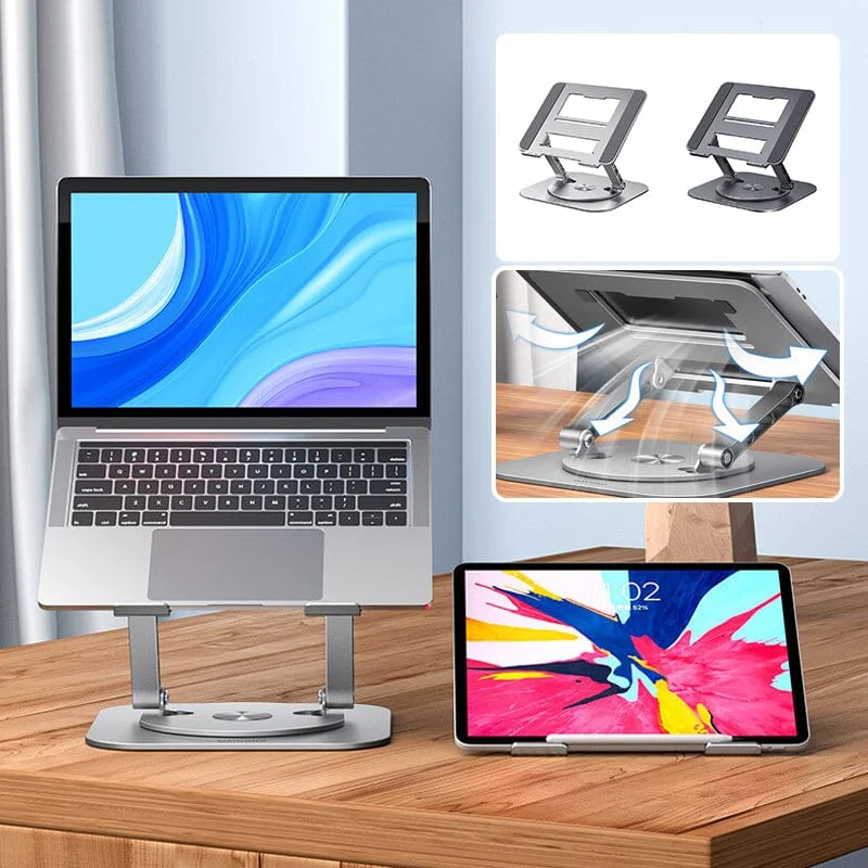 Laptop Stand Aluminum Alloy 360 Degree Rotating Bracket - Image 4