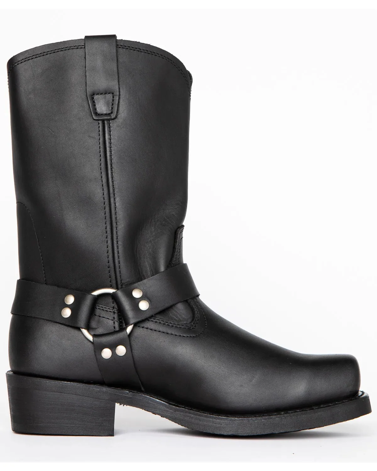 Men's Black Harness Boot - 11 Inch Tall