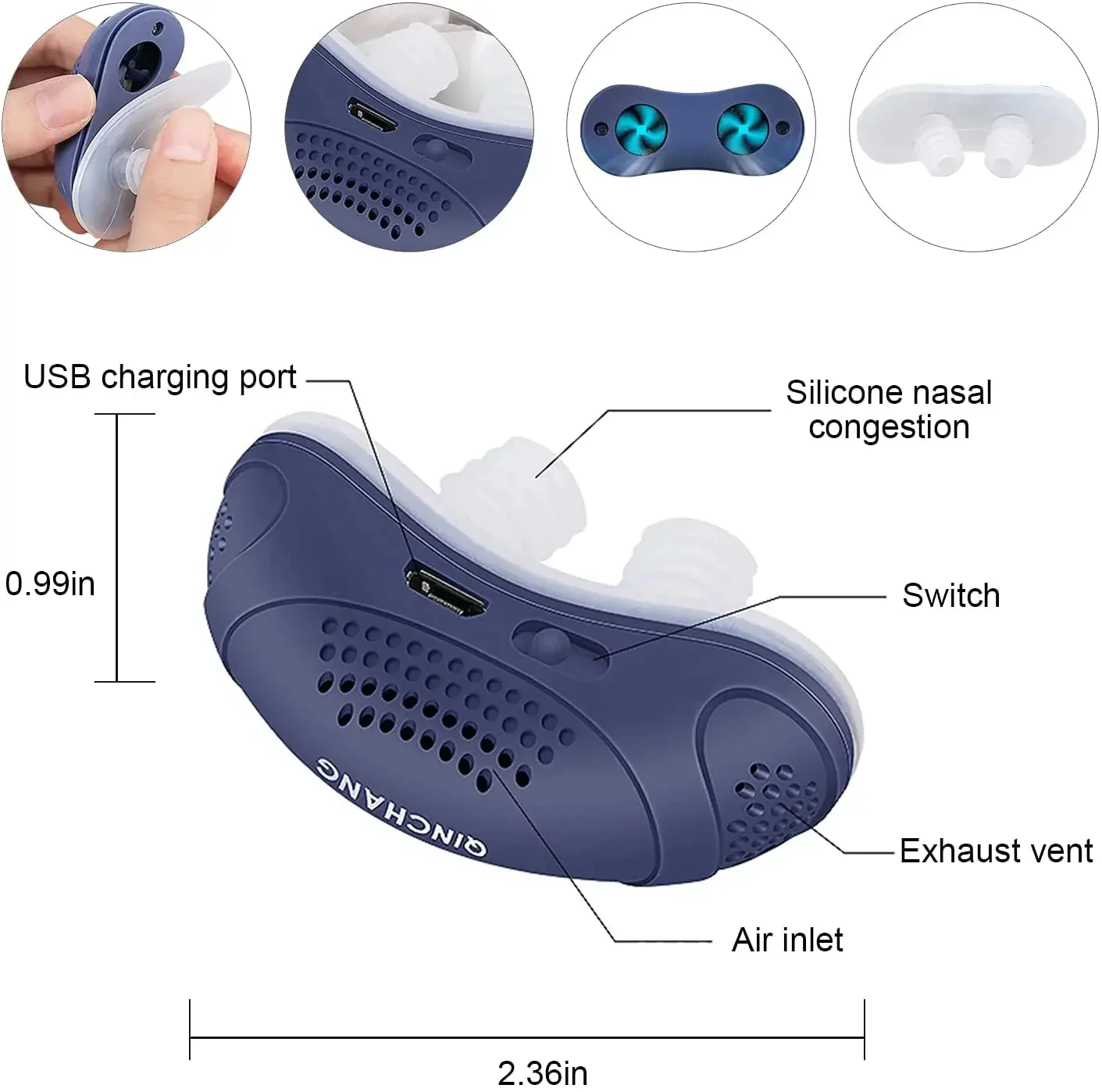 Micro CPAP Sleep Apnea Machine For Travel & Anti Snoring – CPAP Alternative - Image 4
