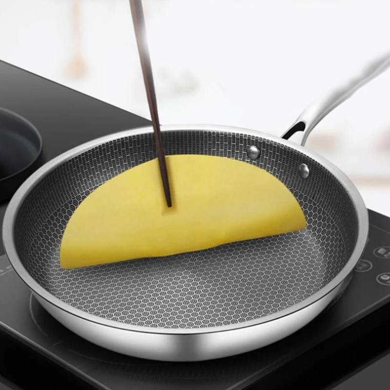 Non-Stick Stainless Steel Frying Pan - Image 2