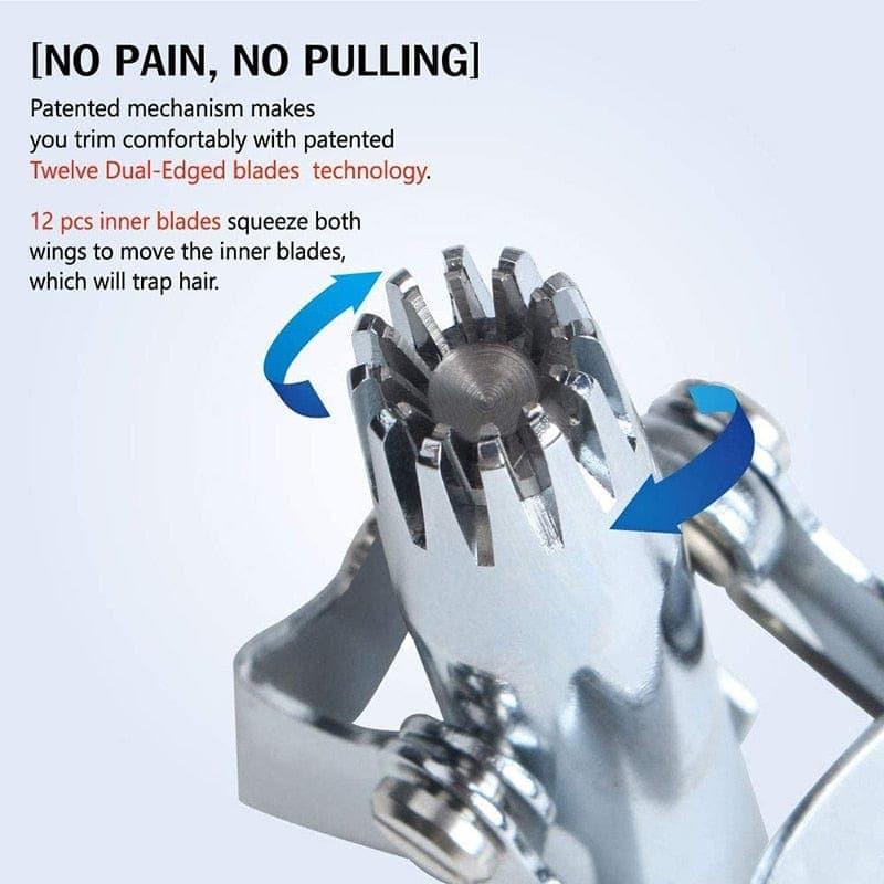 Nose Hair Trimmer for Men Stainless Steel Manual Trimmer - Image 4