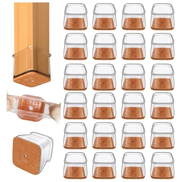 Square Chair Leg Floor Protectors