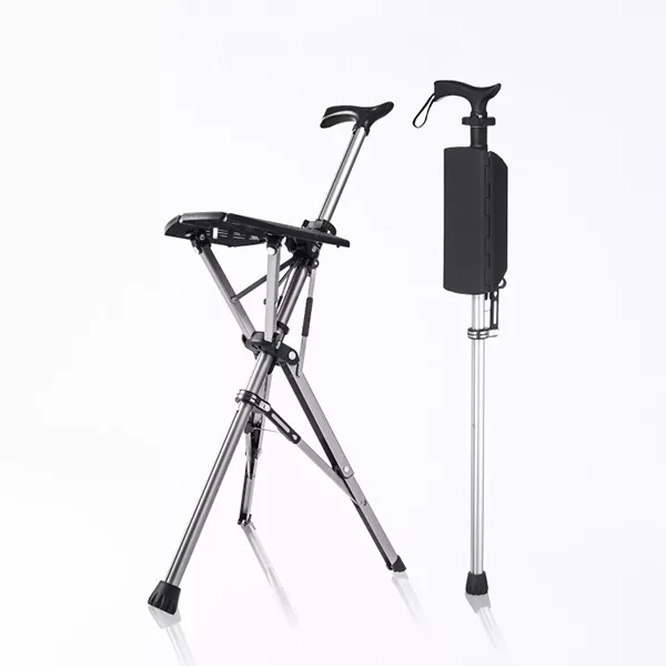 Walking stick with seat