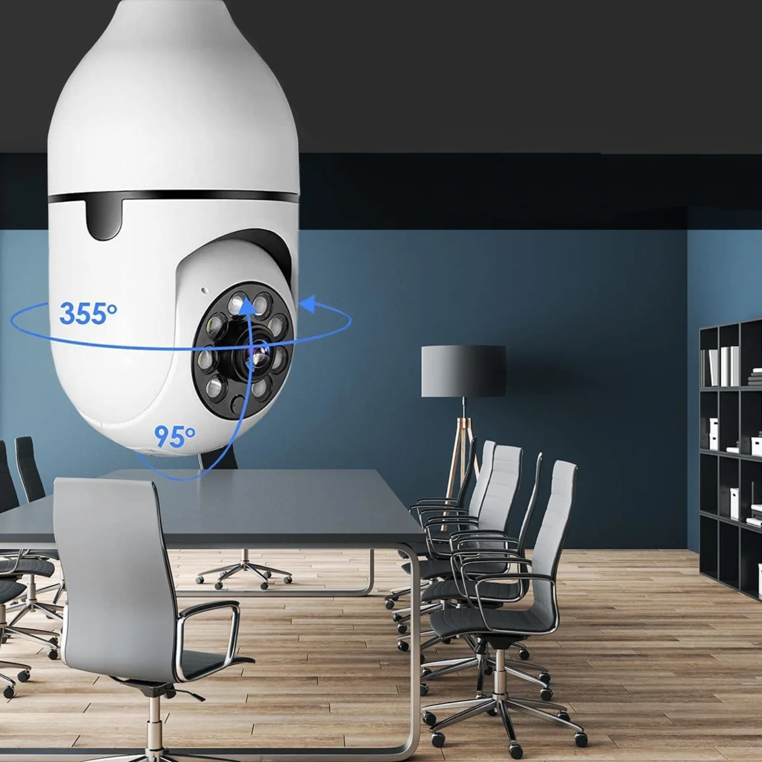 Wireless Indoor /  Outdoor Smart HD Light Bulb Security Camera - Image 8