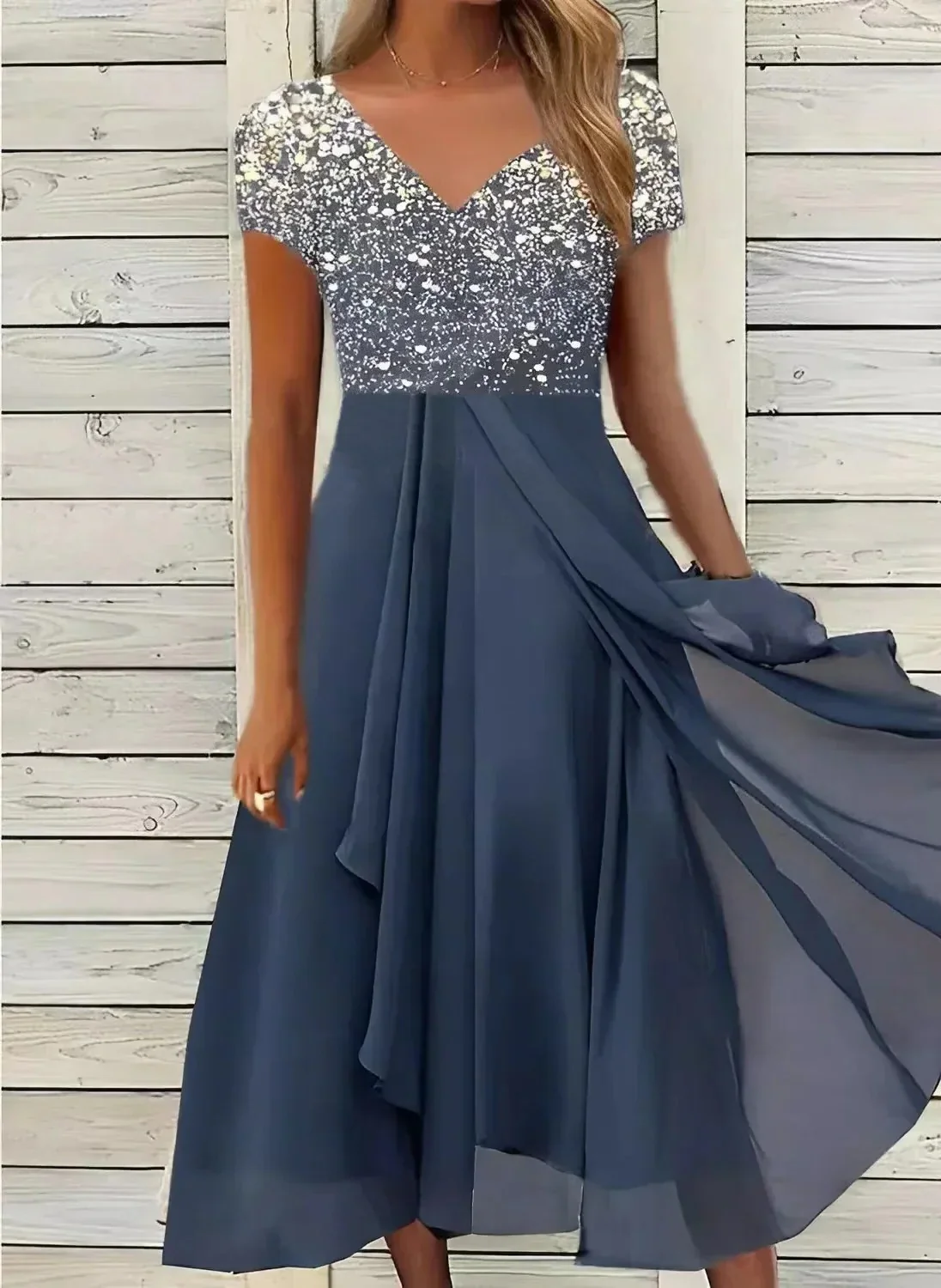 Women's Chiffon Party Dress - Image 5